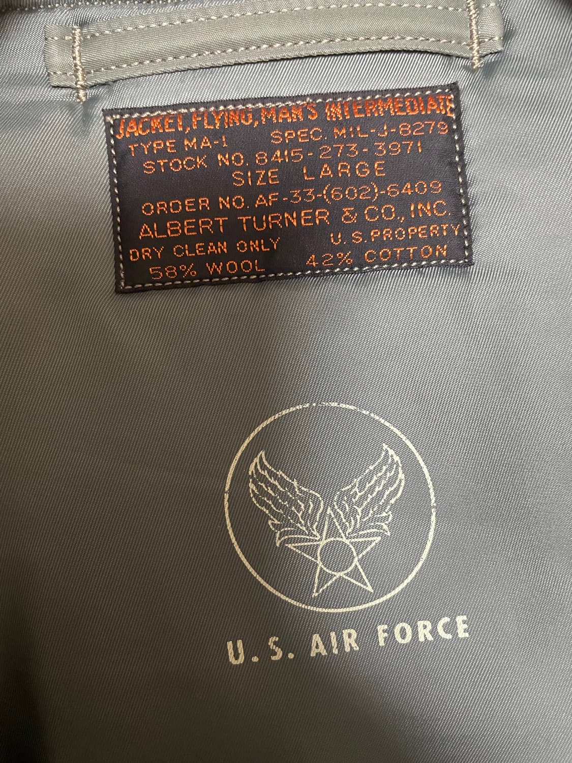 버즈릭슨 알버트터너 MA-1 L사이즈 상품이미지5