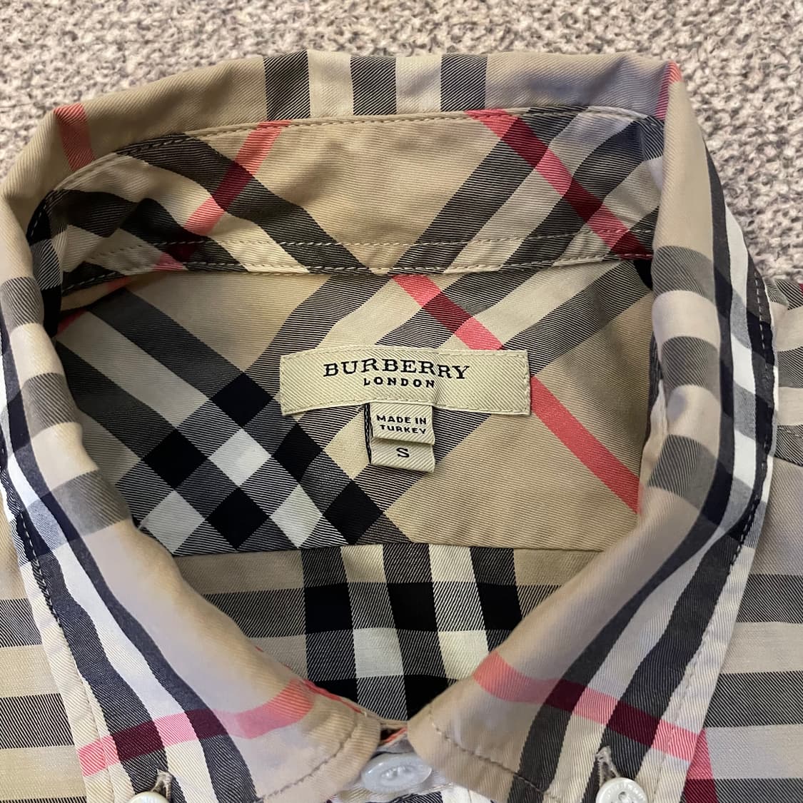 버버리 체크 셔츠 상품이미지5