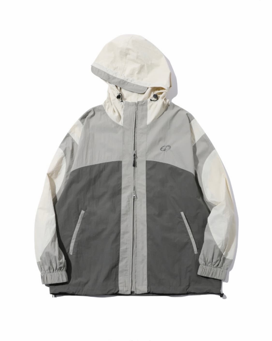 CPGN STUDIO 꼼파뇨 크래킹 후드 윈드브레이커 그레이 상품이미지1