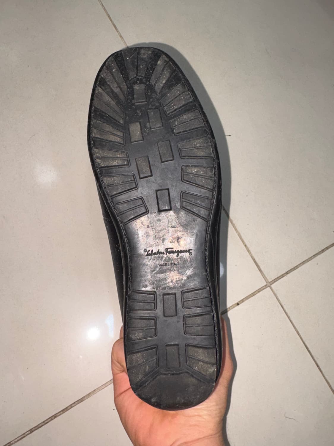 Vintage Black Leather Driving Shoes 상품이미지8