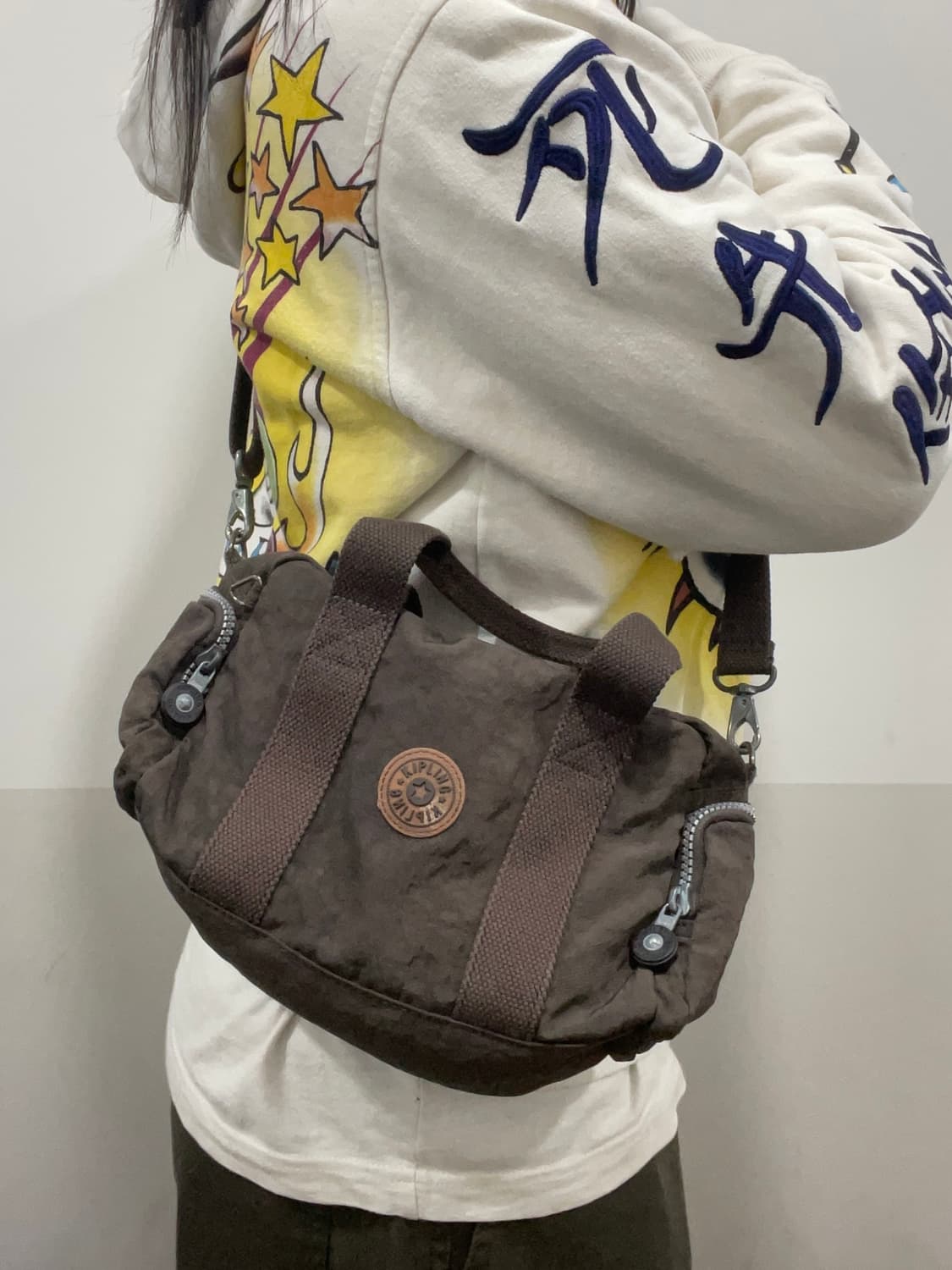 Kipling 키플링 브라운 2way 미니 토트 크로스백 상품이미지1