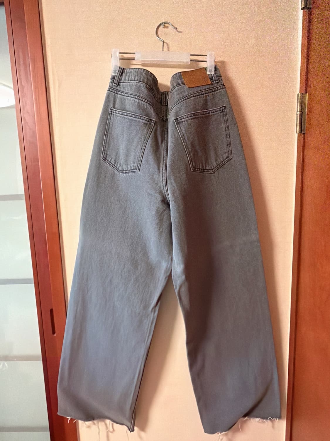 RECTO 22FW 와이드 데님 팬츠 그레이 판매합니다. 상품이미지2