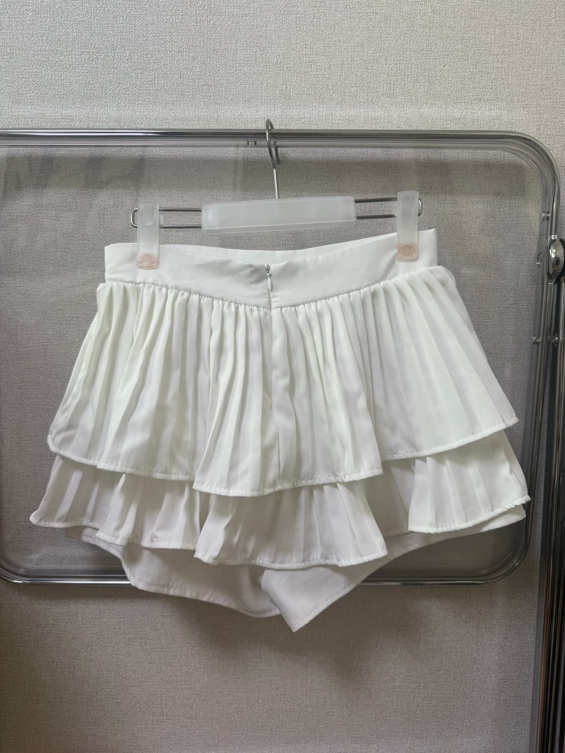 (반택포) 샵페어리 화이트 미니 스커트 (모델 서지수님 착용) 상품이미지5