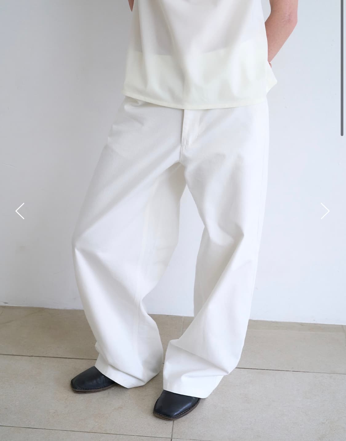 낫유어로즈 hazel wide pants 상품이미지2