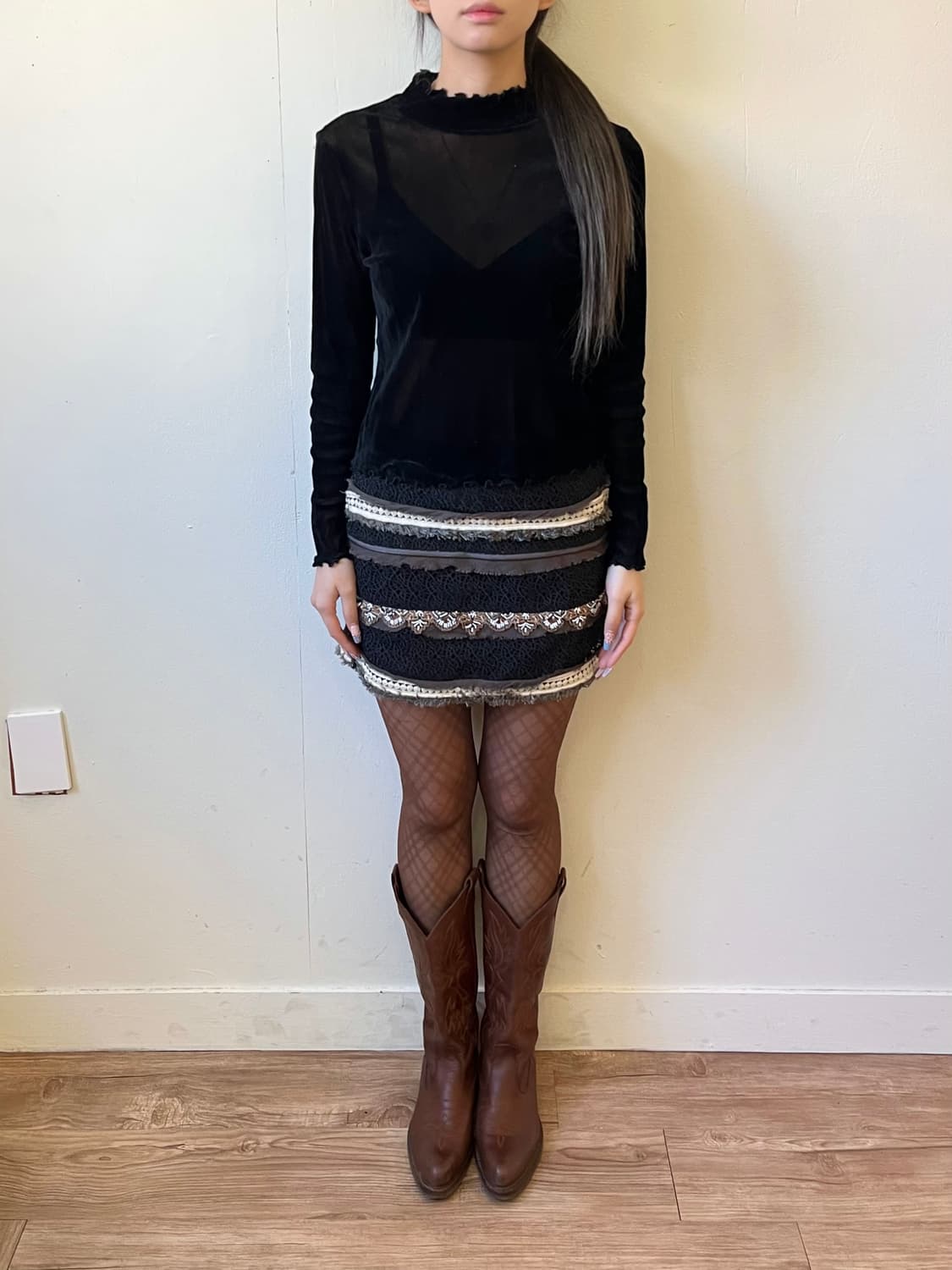 DOROA 아트 숏 스커트 상품이미지7