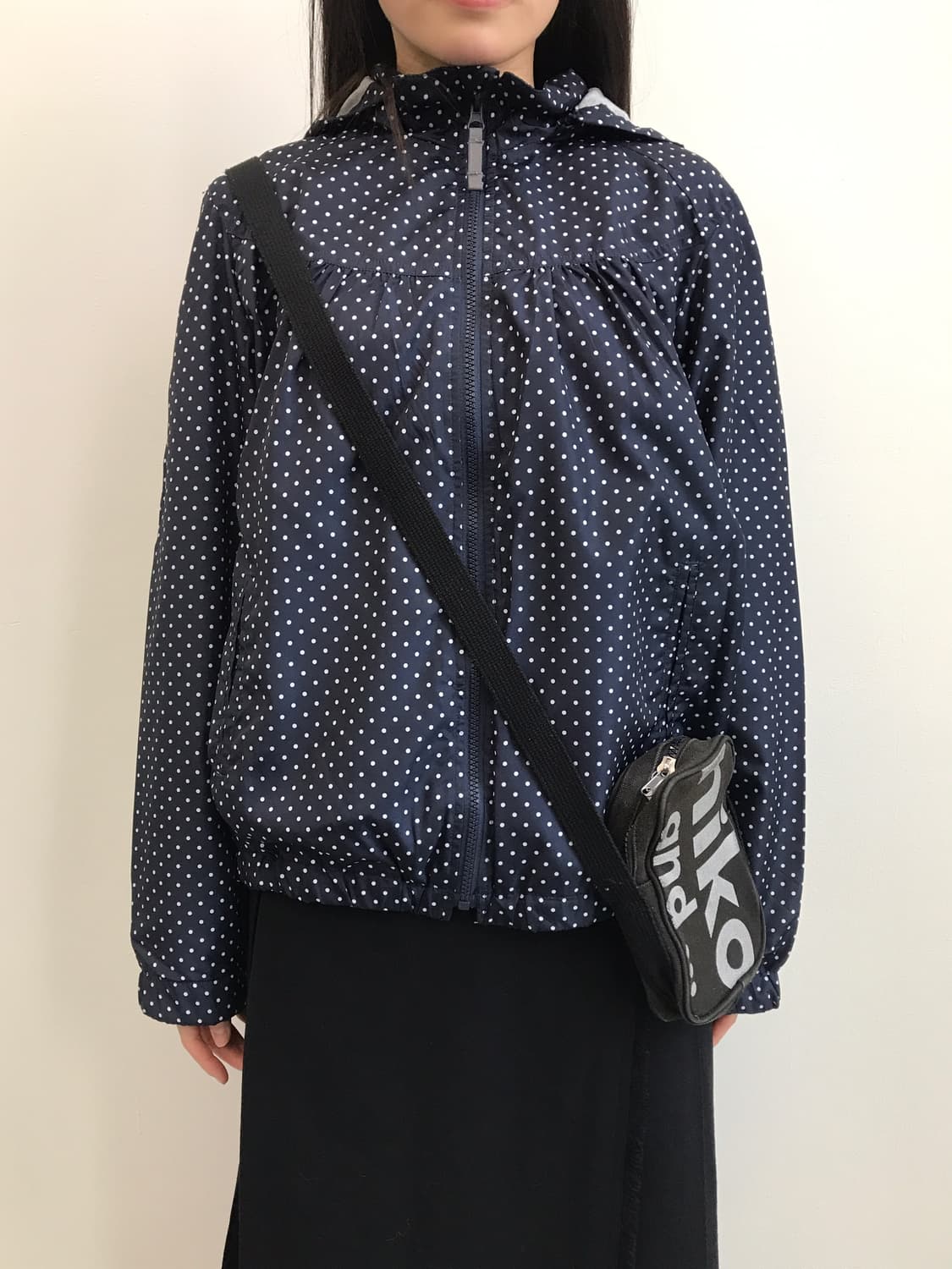 Jpn Poly Navy Dotted Windbreaker Jackets 상품이미지1