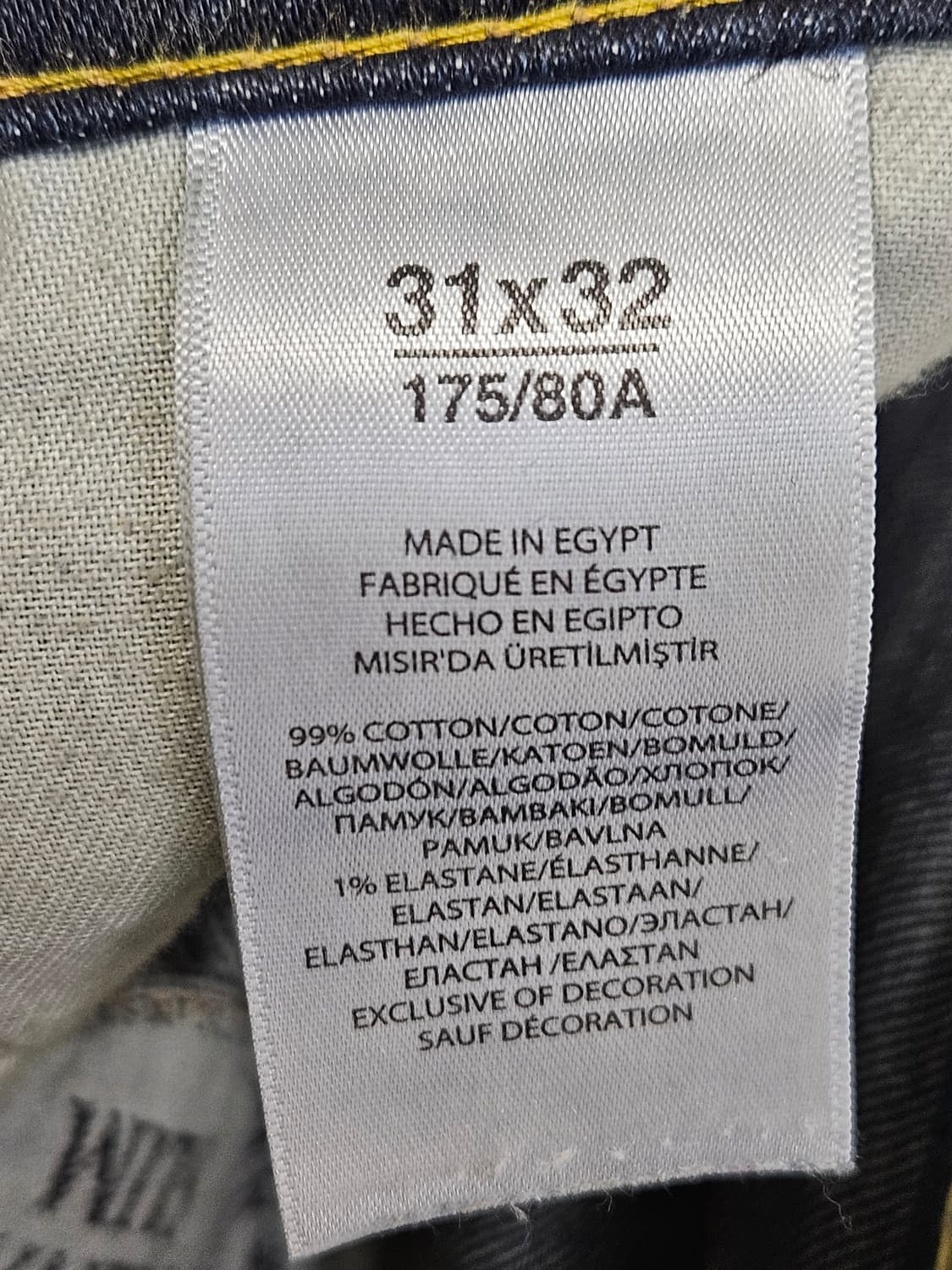 폴로 랄프로렌 신형 가죽패치 데님팬츠 청바지 진 31 상품이미지5