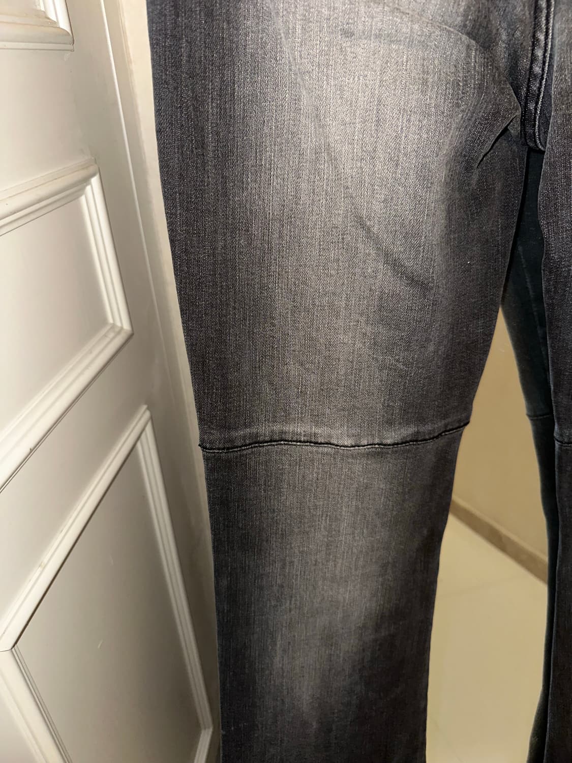 Y2K 워싱 부츠컷 데님 그레이 M 상품이미지5