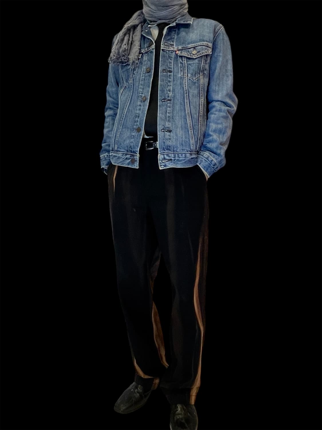 [M] 리바이스 X 아카이브 오마쥬 인디고 블루 데님 트러커 자켓 상품이미지5