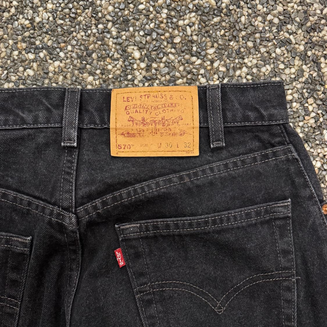 90s 리바이스 570 배기 블랙진 made in USA (30)  상품이미지2