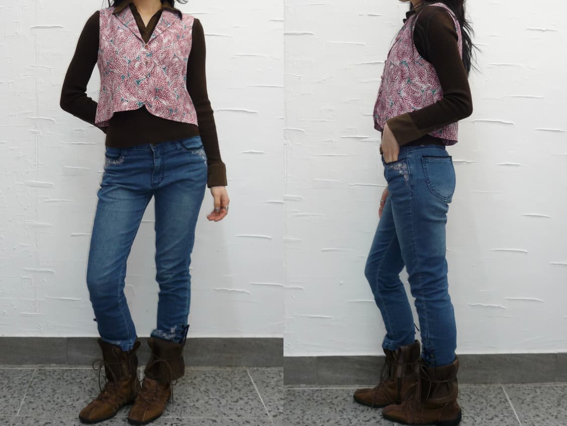 Berry peach vest 상품이미지2