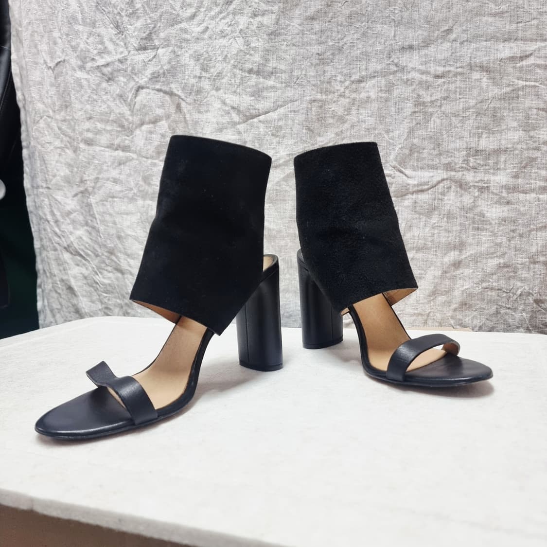 이로 IRO 스웨이드 레더 오픈토힐 샌들 구두 슈즈 (245) 상태최상 상품이미지1