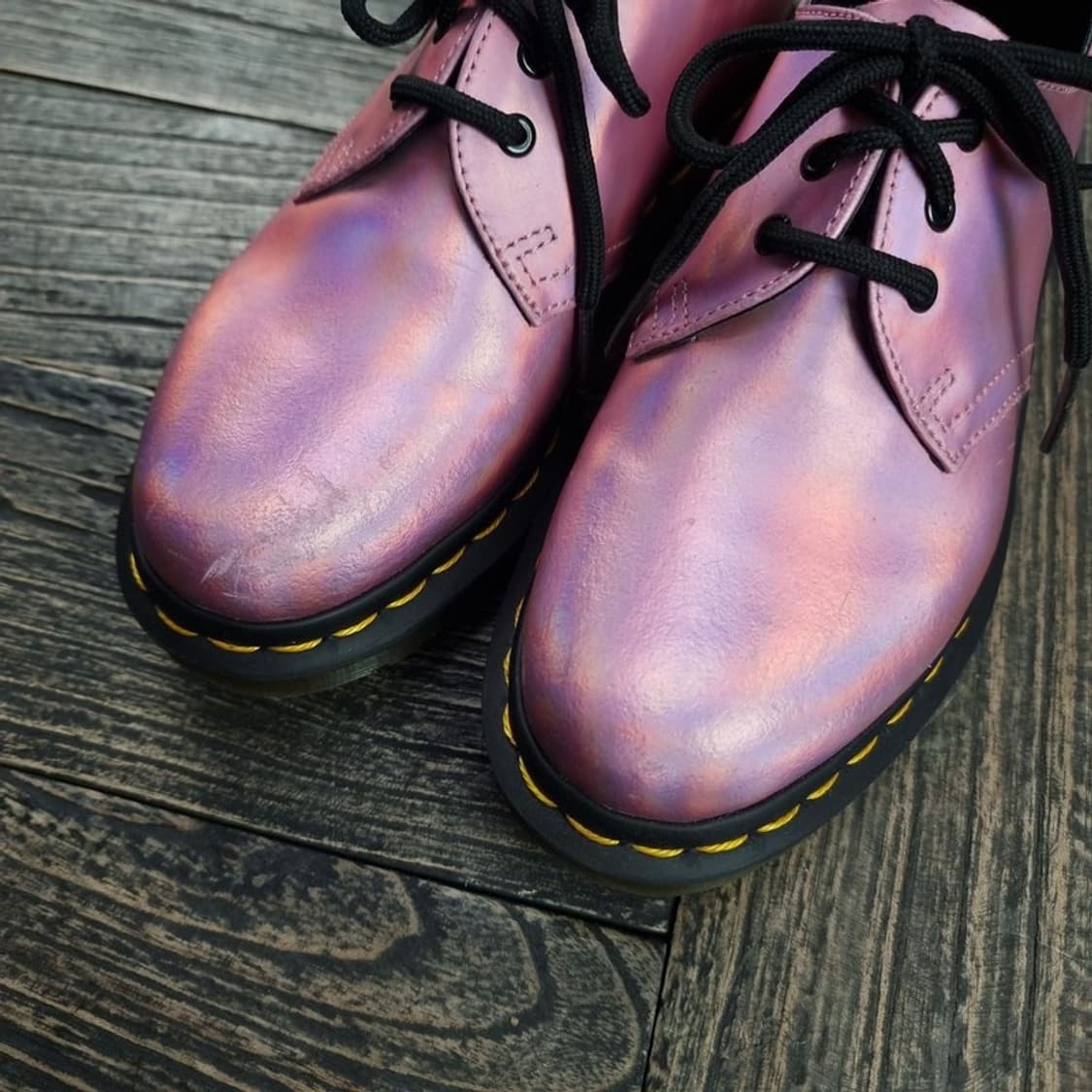 [닥터마틴] 1461 3홀 더비슈즈 아이스 메탈릭 멜로우핑크 M19381 상품이미지10