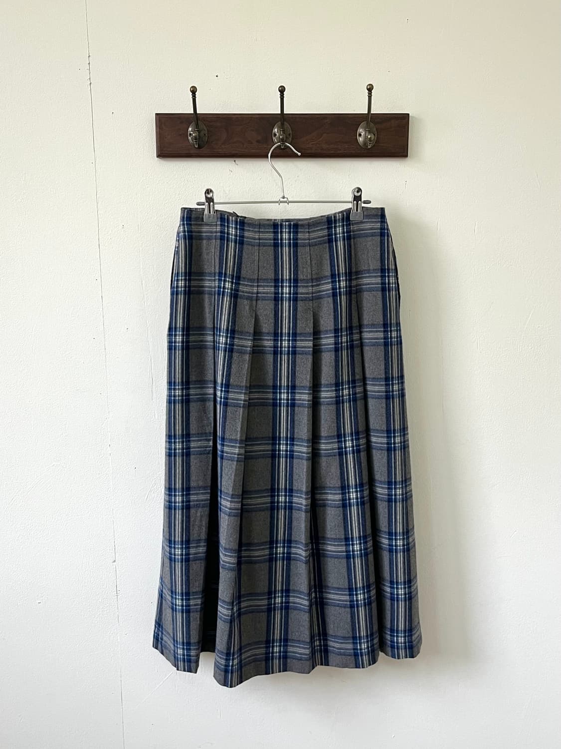 Dessin 체크 스커트 상품이미지3