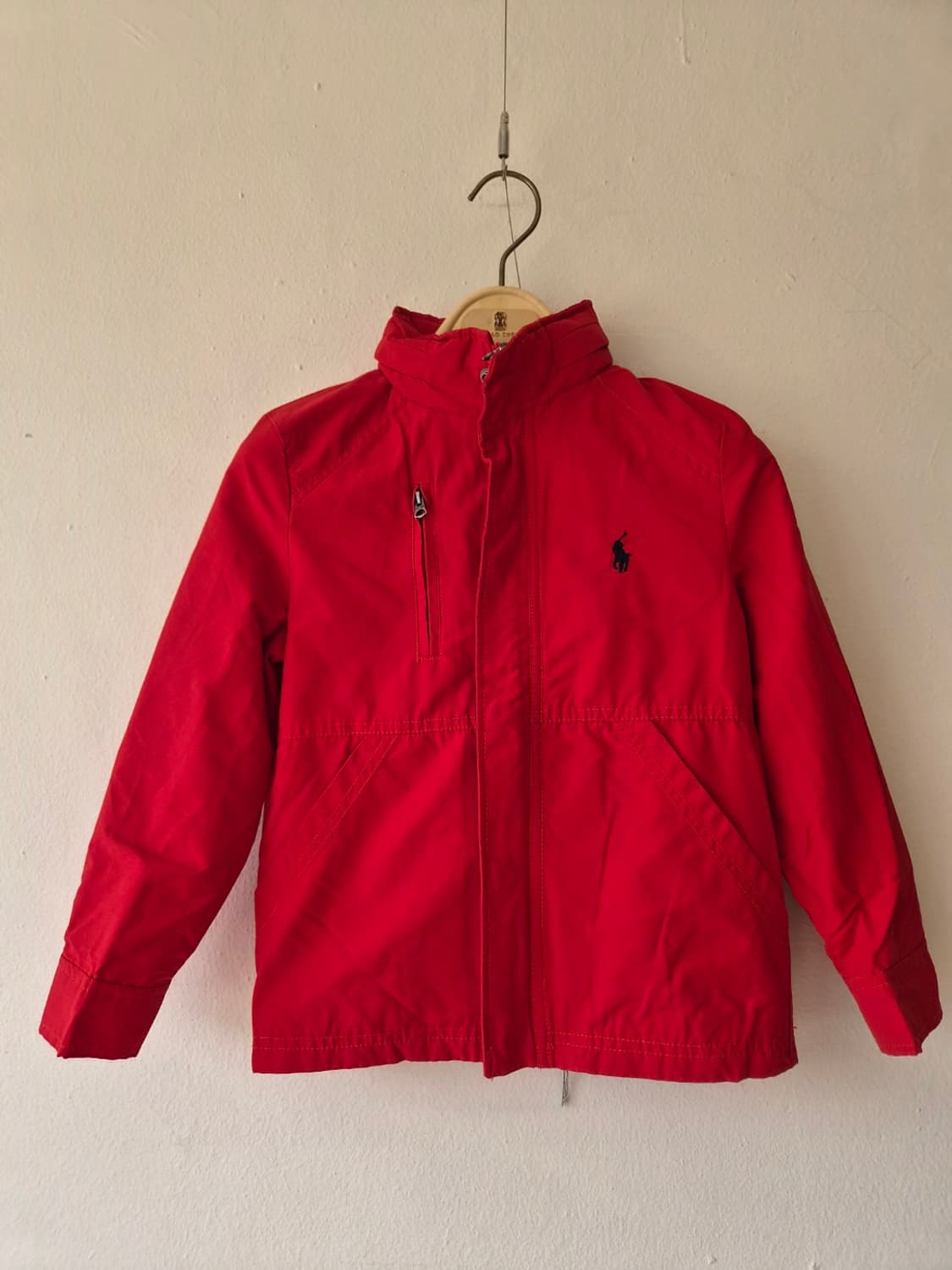 폴로랄프로렌 키즈 레드 후드집업점퍼 바람막이점퍼 6T사이즈 상품이미지2