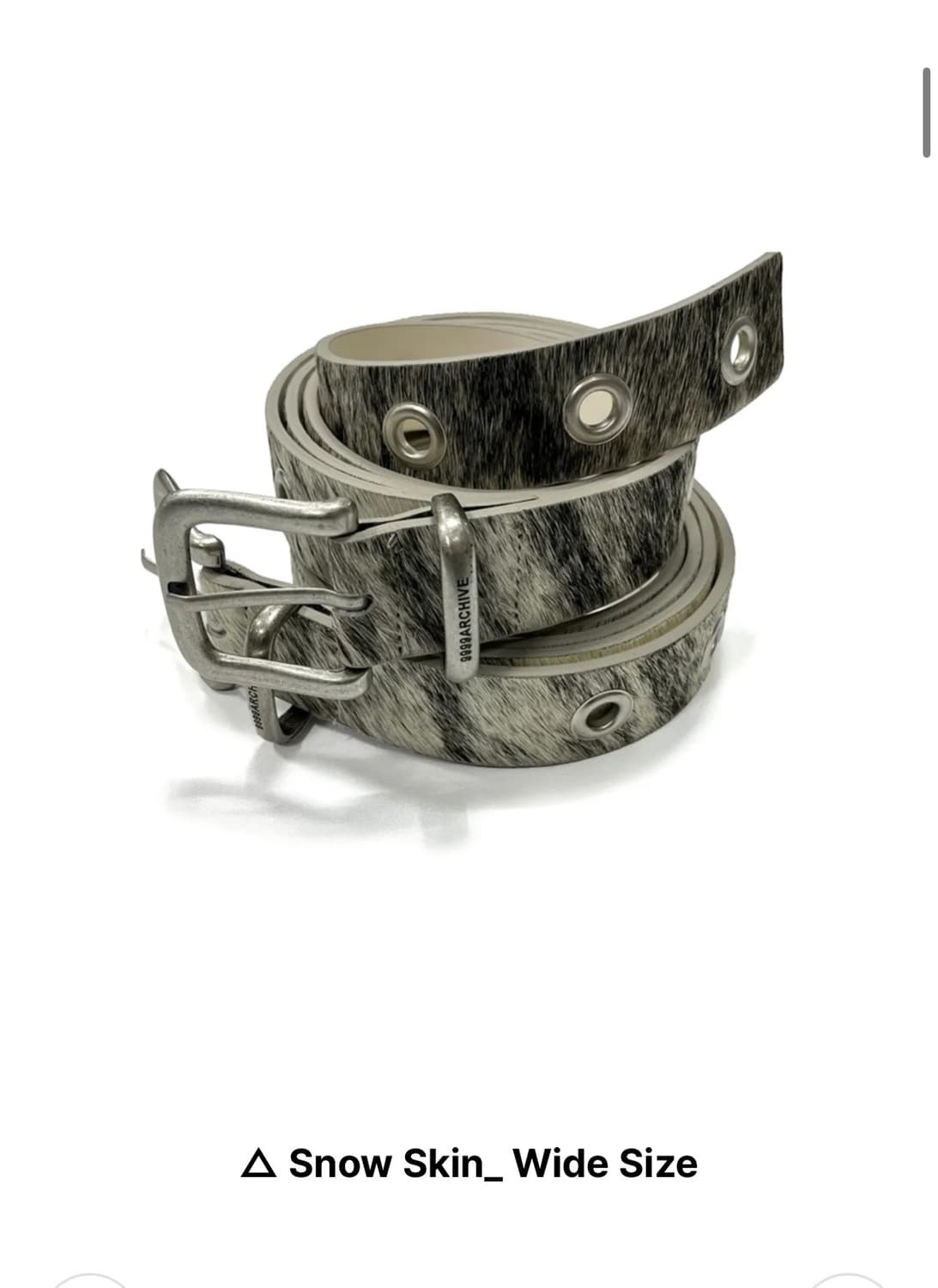 9999아카이브 벨트 wide snow skin 상품이미지1