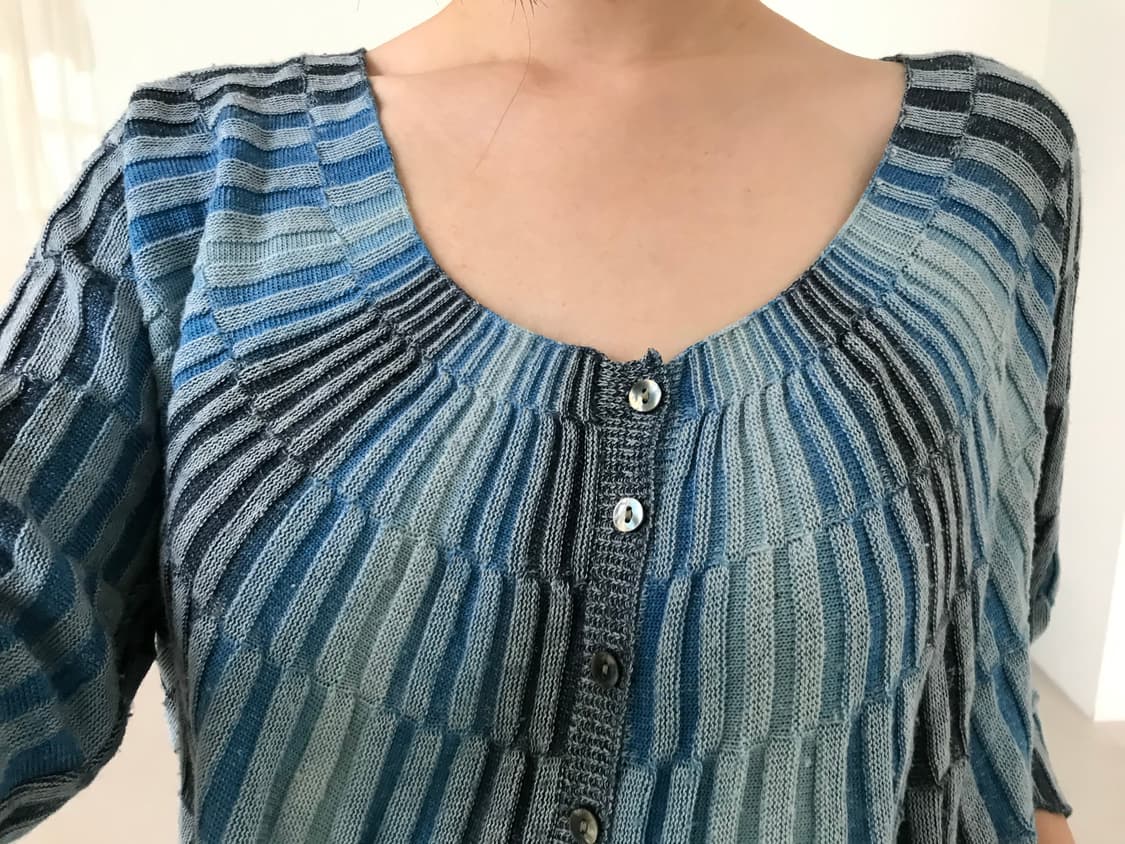vintage blue pattern cardigan 상품이미지2