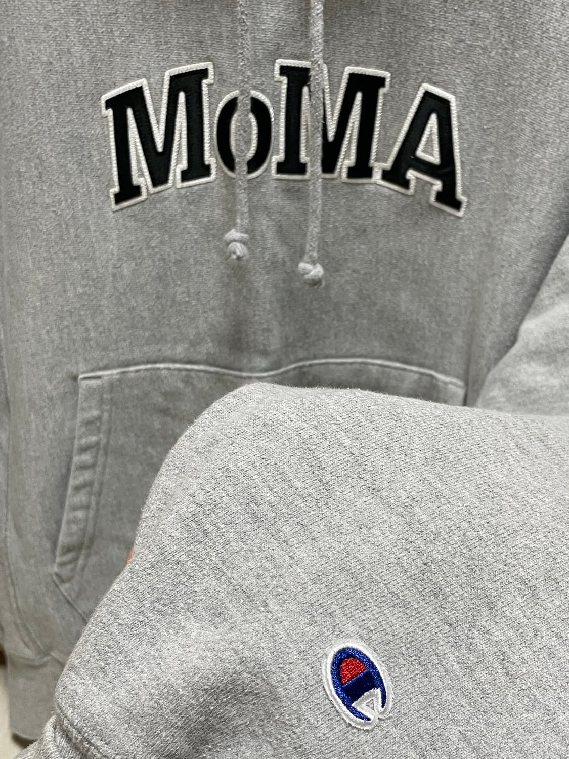 moma 모마 챔피온 후드 그레이 m 상품이미지4