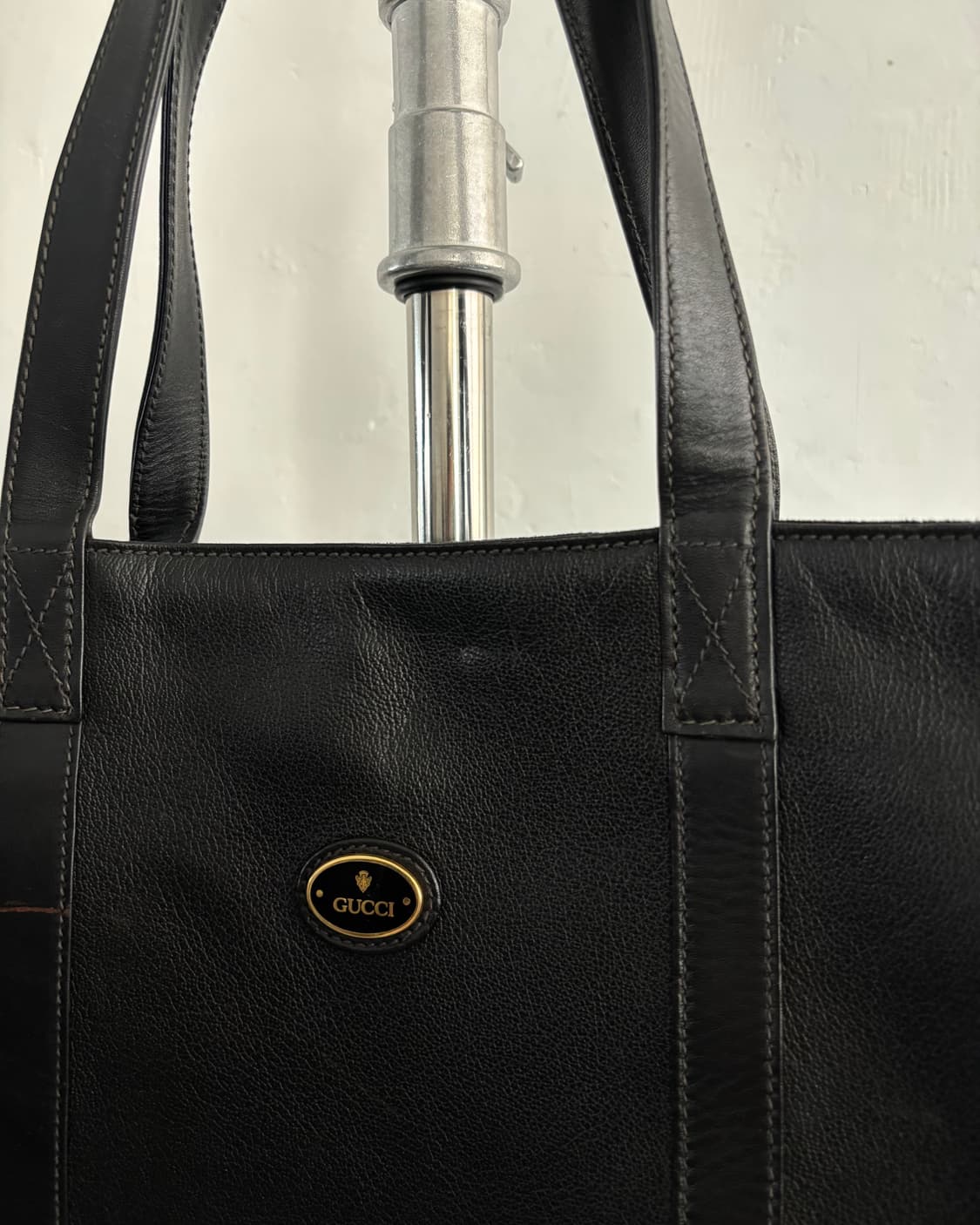 Gucci 구찌 블랙 레더 토트백 상품이미지2