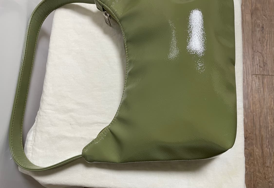 새것급/이미스 단종 호보백 올리브카키 그린 말차라떼 숄더백 녹차아이스크림 상품이미지4