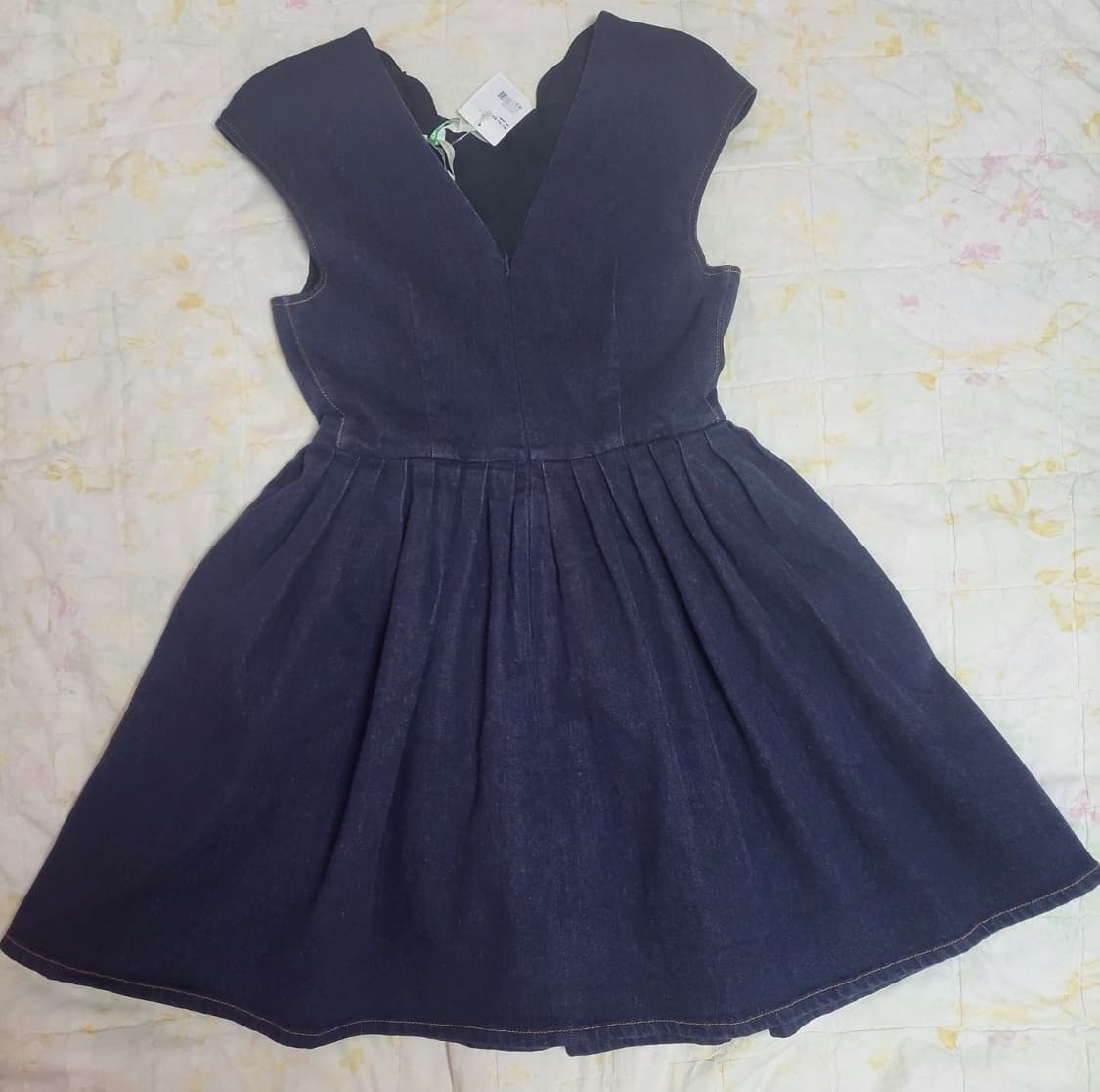 정품)급처상태좋은!펜디 데님 청 리본구슬 공주원피스 드레스 양산형지뢰계 상품이미지4