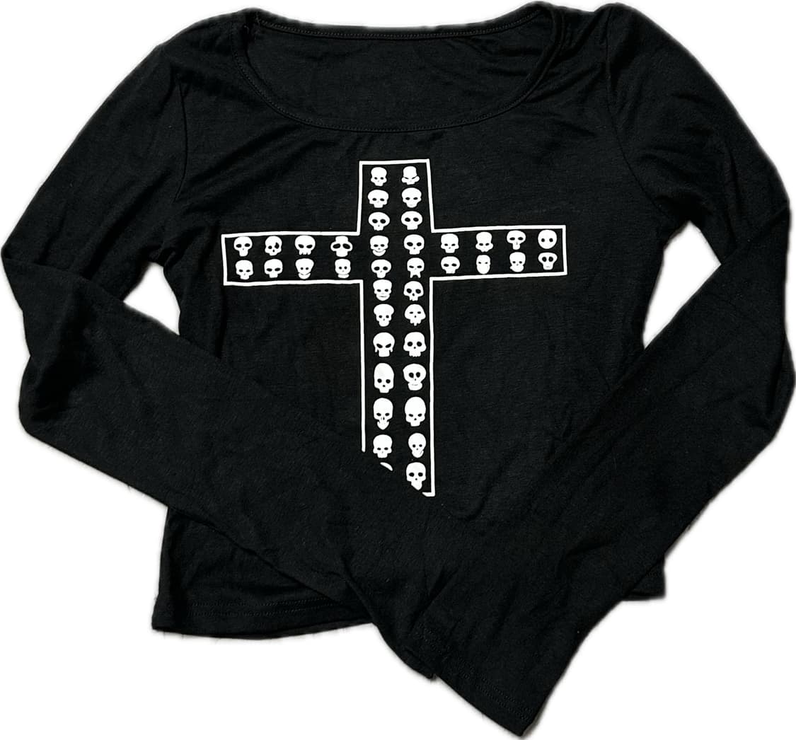 punk 펑크 스컬 롱슬리브 상품이미지1