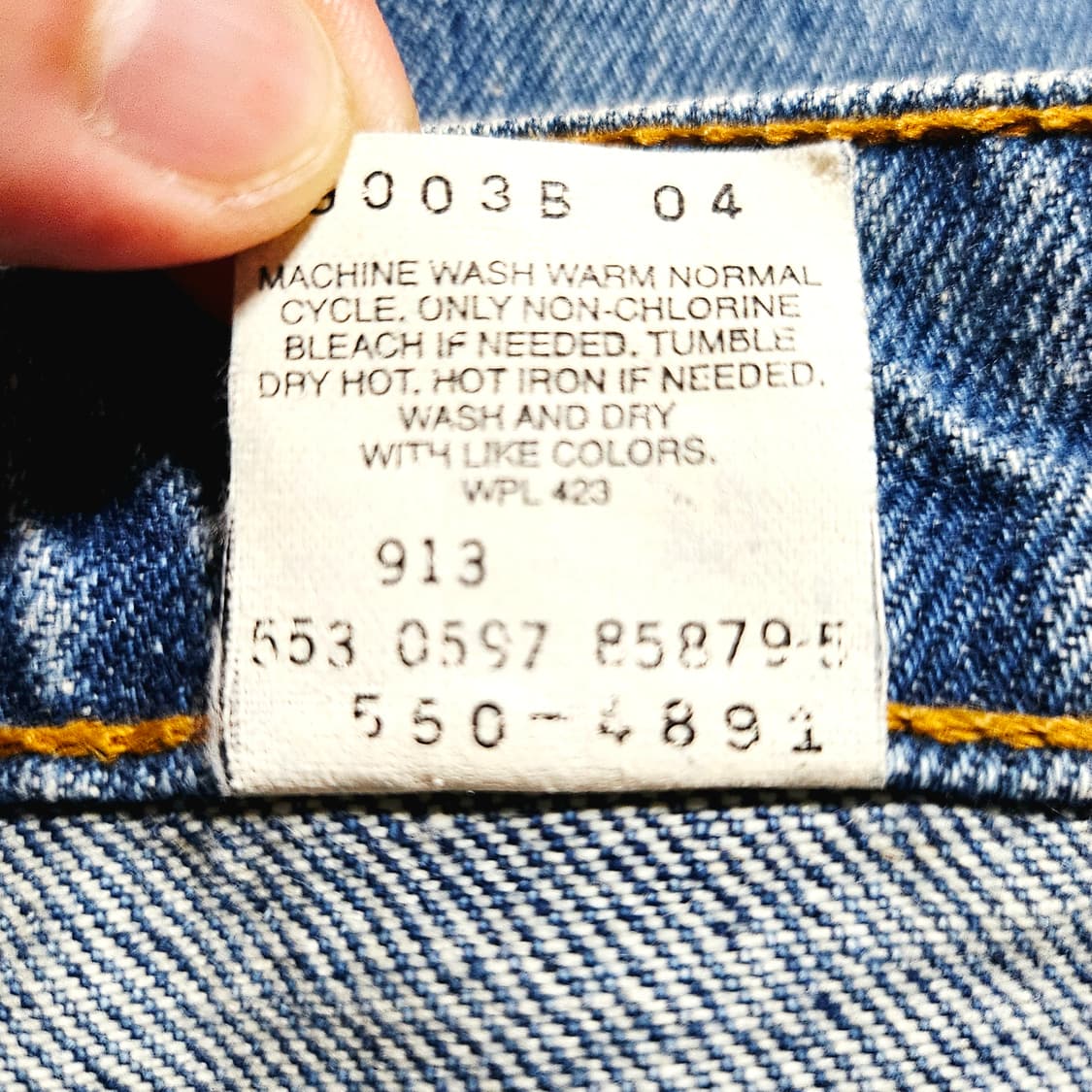 [34][리바이스]1997 USA 550™클래식 릴렉스핏 테이퍼드 데님 상품이미지9