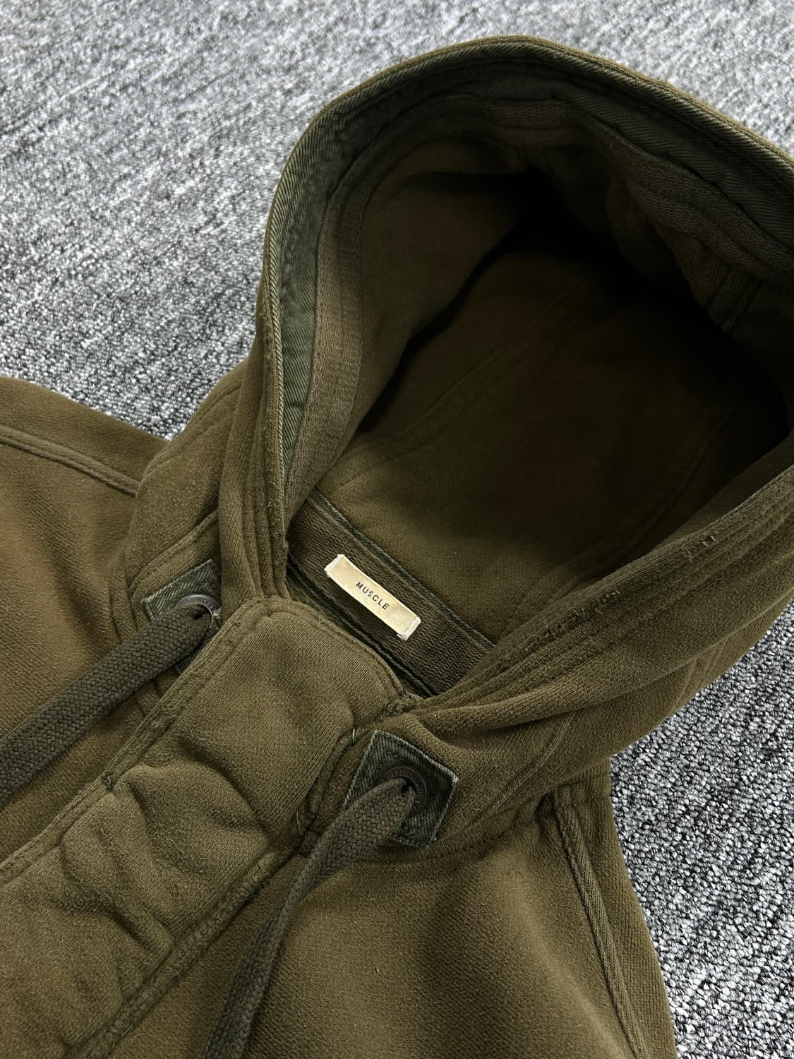 아베크롬비 빈티지 카키 후드집업 L  상품이미지7