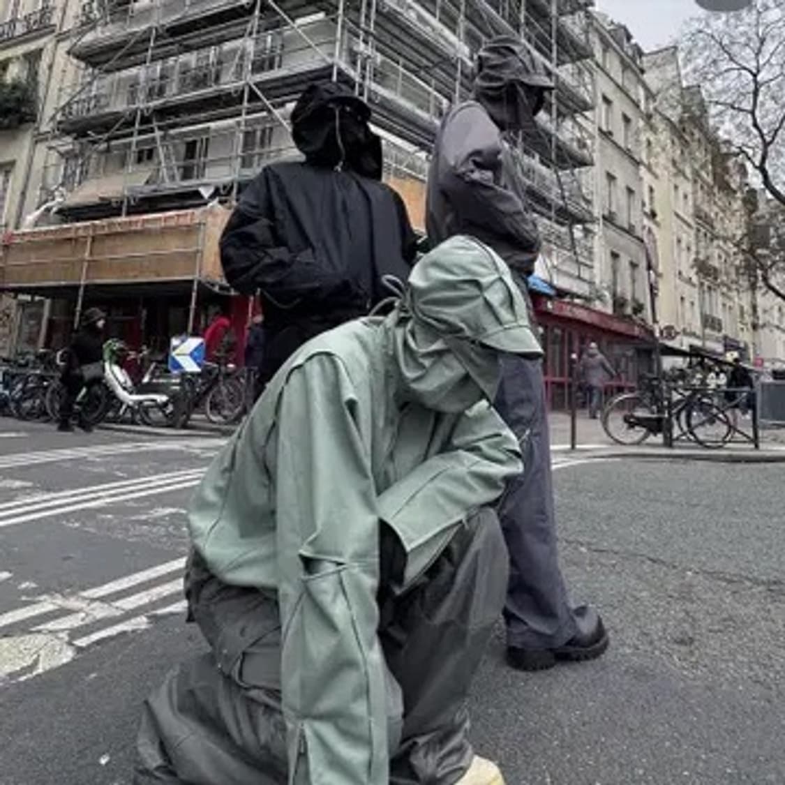 (구매)fffpostalservice 파라슈트 자켓 23ss 블랙 m 상품이미지1