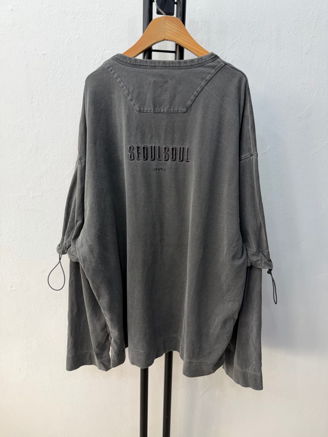 정품) 준지 20ss 남성 오버핏 레이어드 스트링 티셔츠 M 상품이미지5