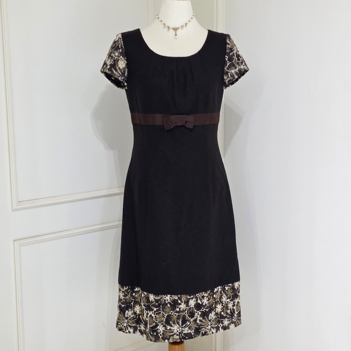 유럽빈티지 mila schon) 오리엔탈풍히메오네st 라떼모리걸모직원피스 상품이미지1