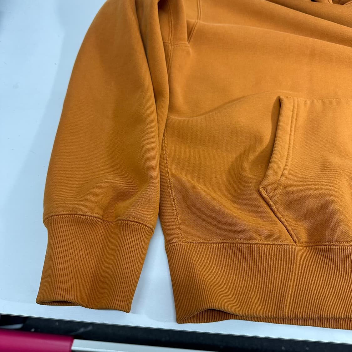 XL 아디다스 카멜 스몰로고 후드티 상품이미지3