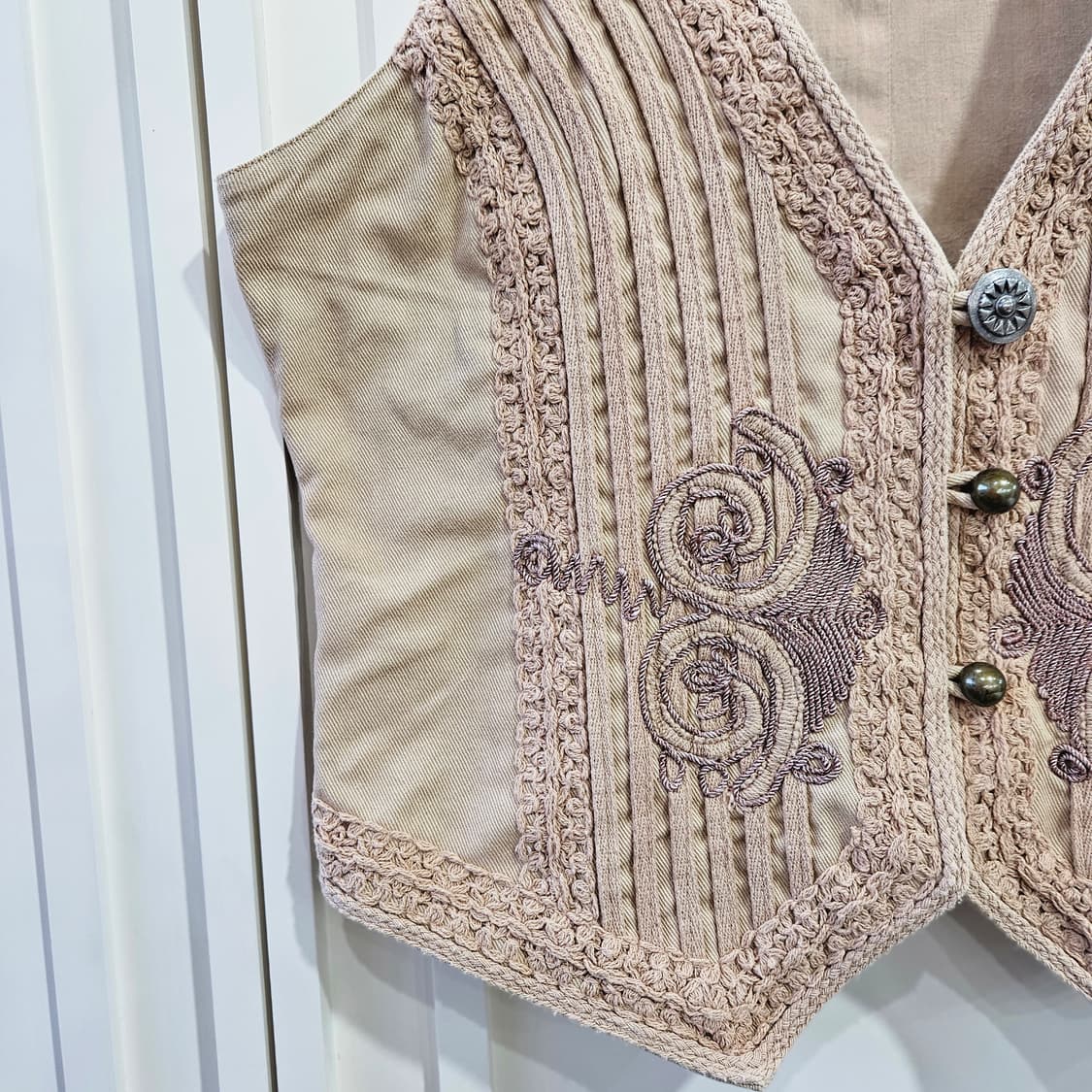 빈티지 자수 베스트 조끼 상품이미지3