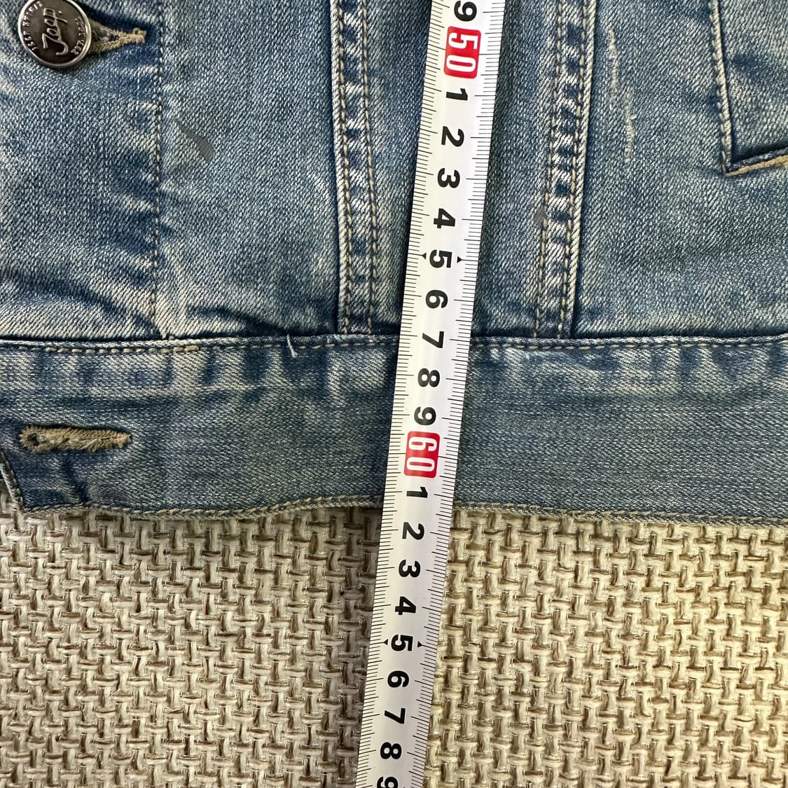 90 지프 빈티지 패치 데님 조끼 0407D 상품이미지6