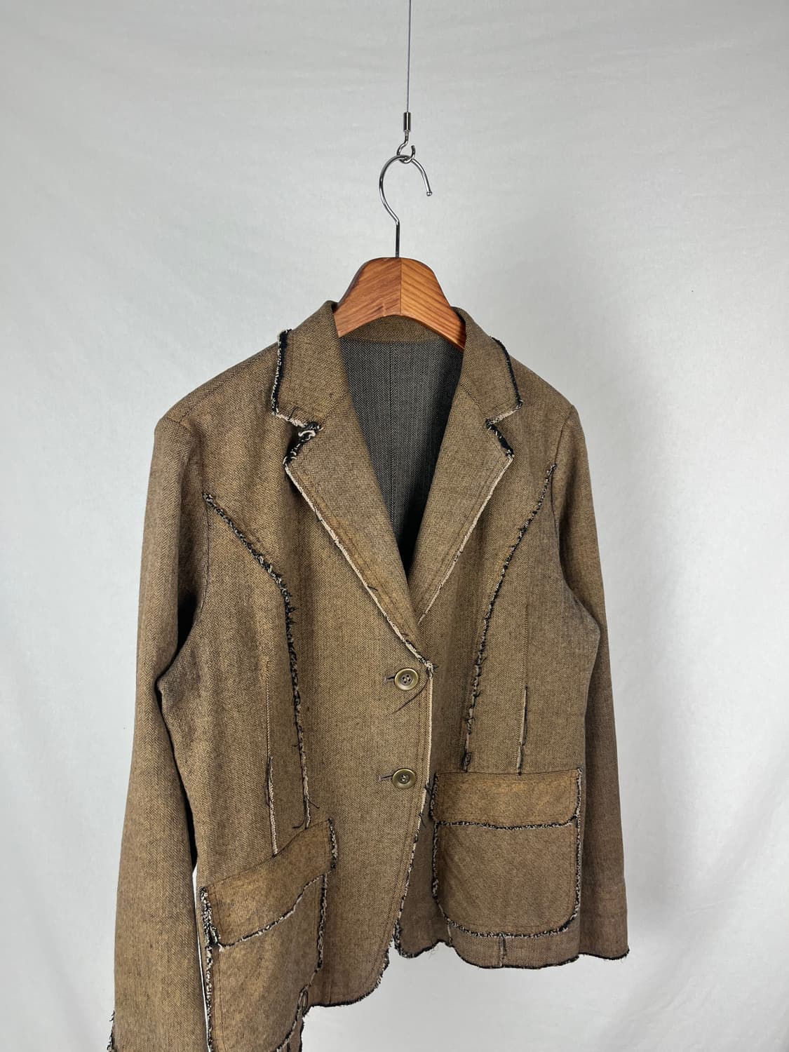 Vintage (maede in japan) 디스 디테일 블레이저  상품이미지2