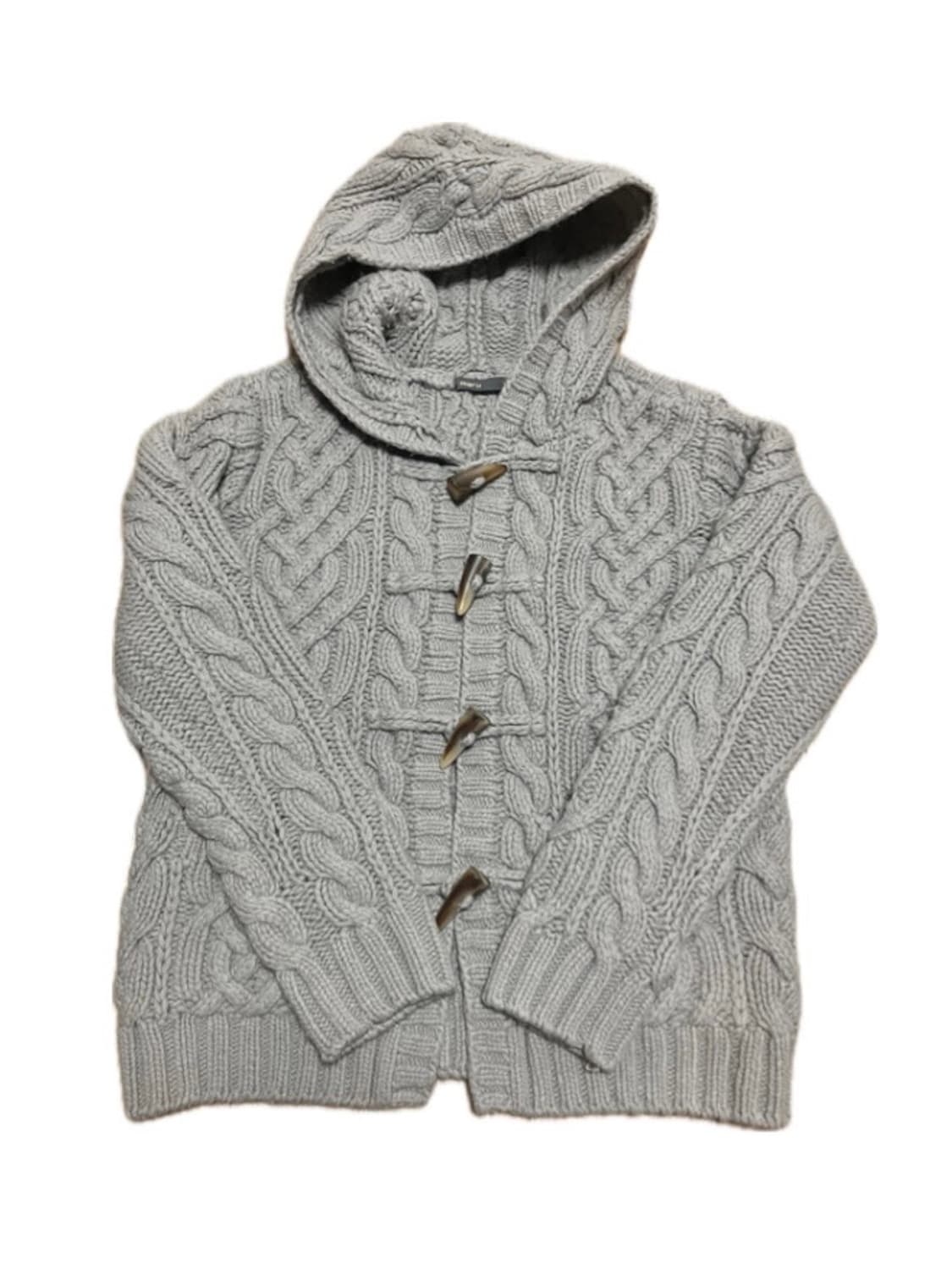 케이블 후드집업 니트 상품이미지1