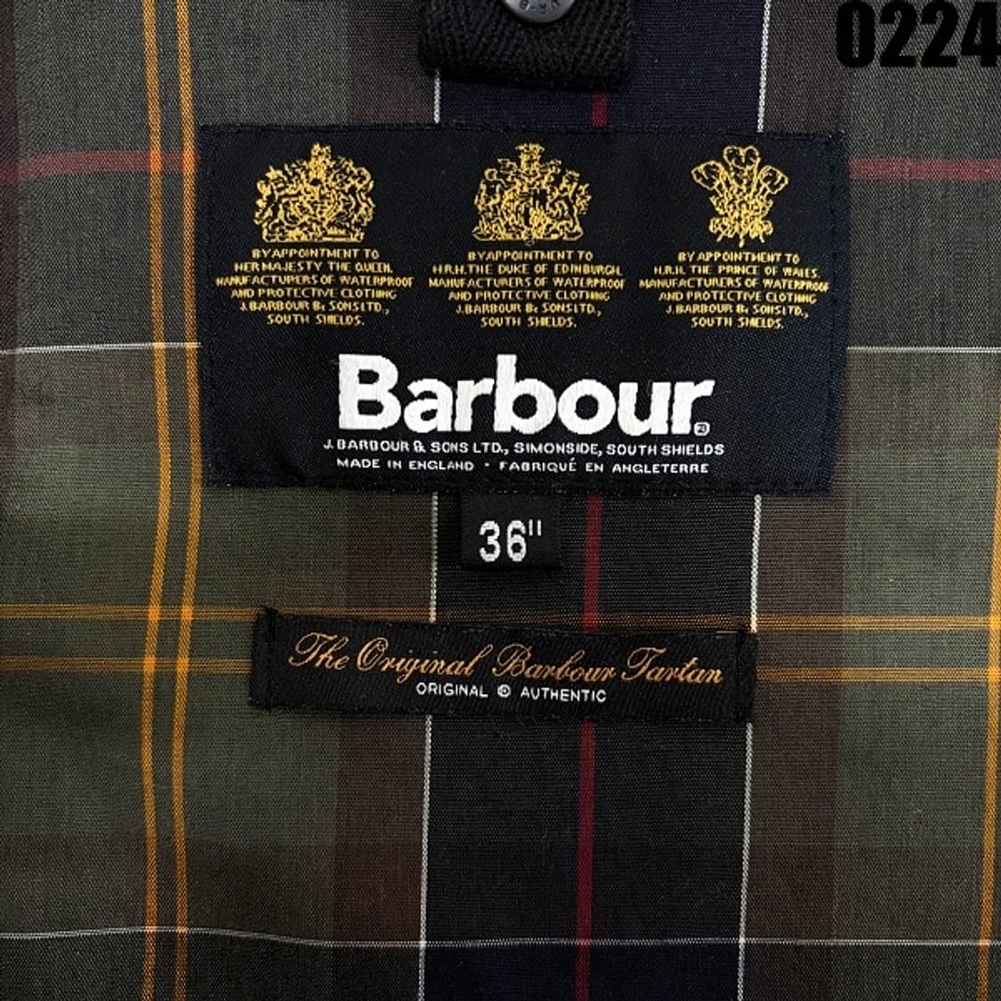 바버 왁스 집업 자켓 36 카키 0224 상품이미지7