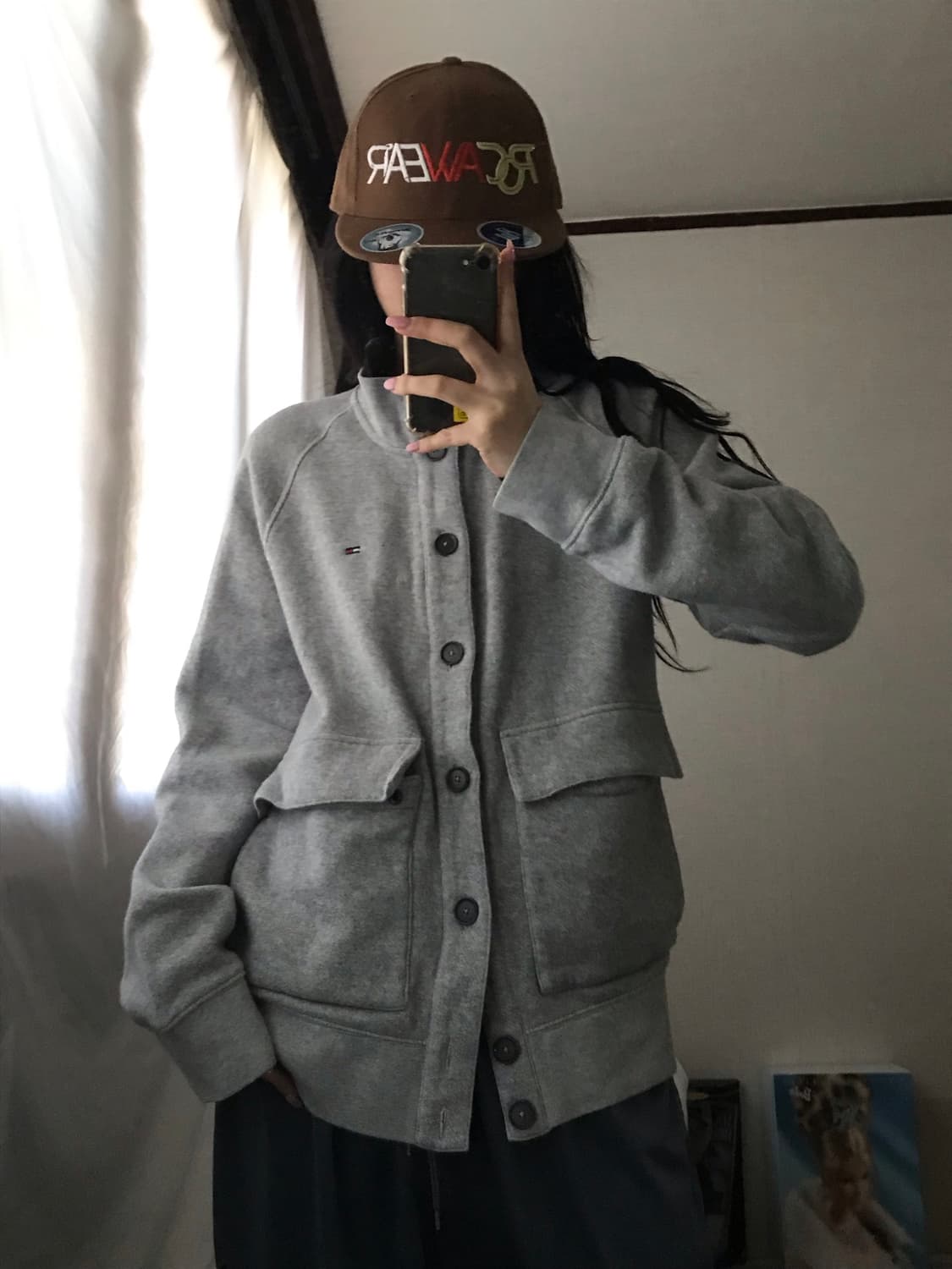 타미힐피거 그레이 코튼 가디건 상품이미지3