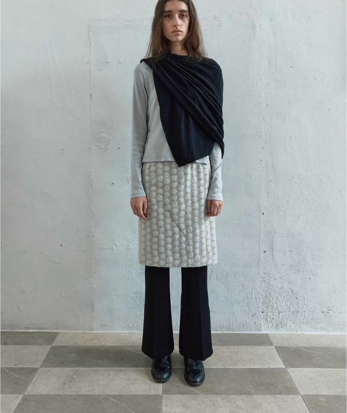 Nothingeverything pebble jacquard midi 상품이미지2