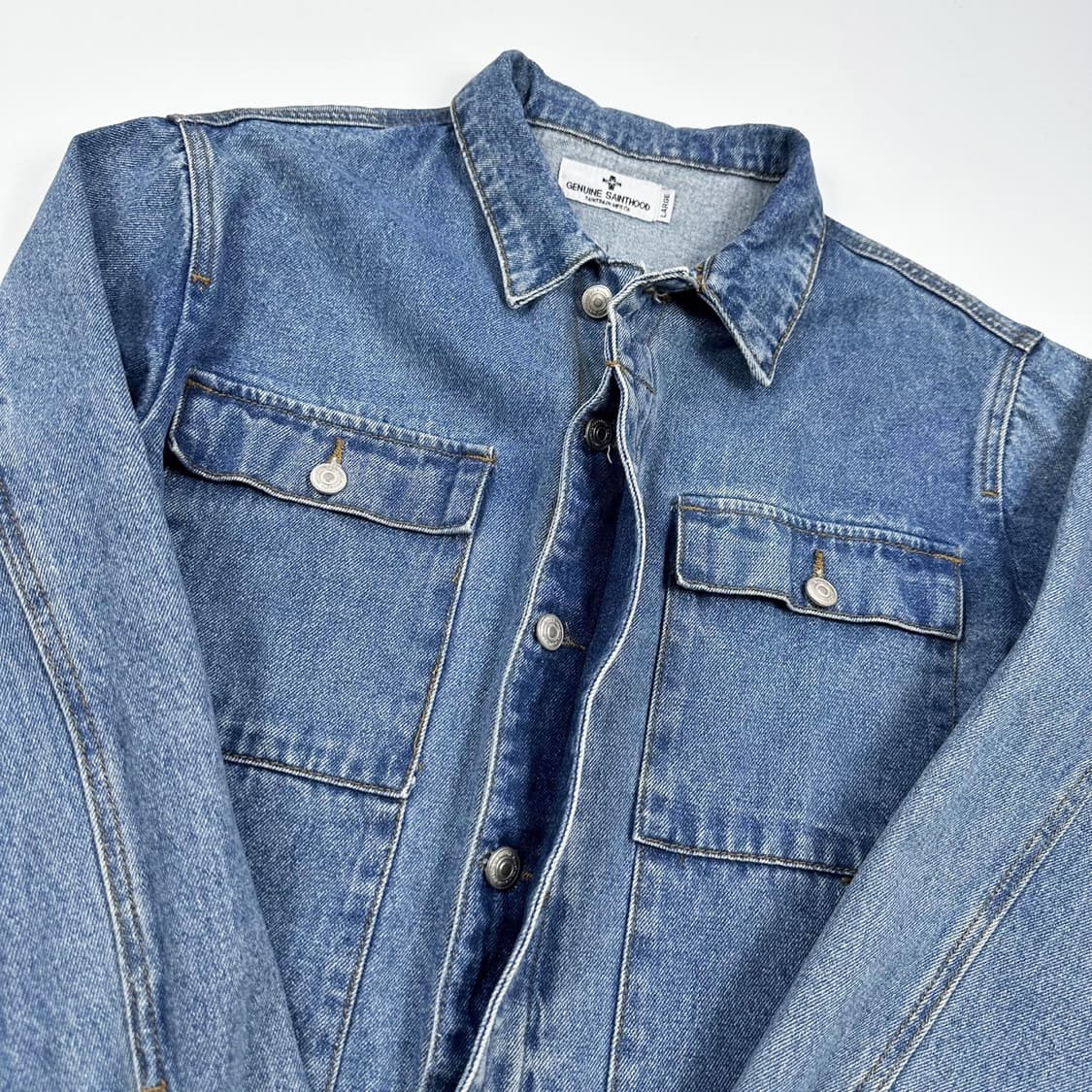 세인트페인 포켓 데님 트러커 청자켓 (L) 상품이미지3