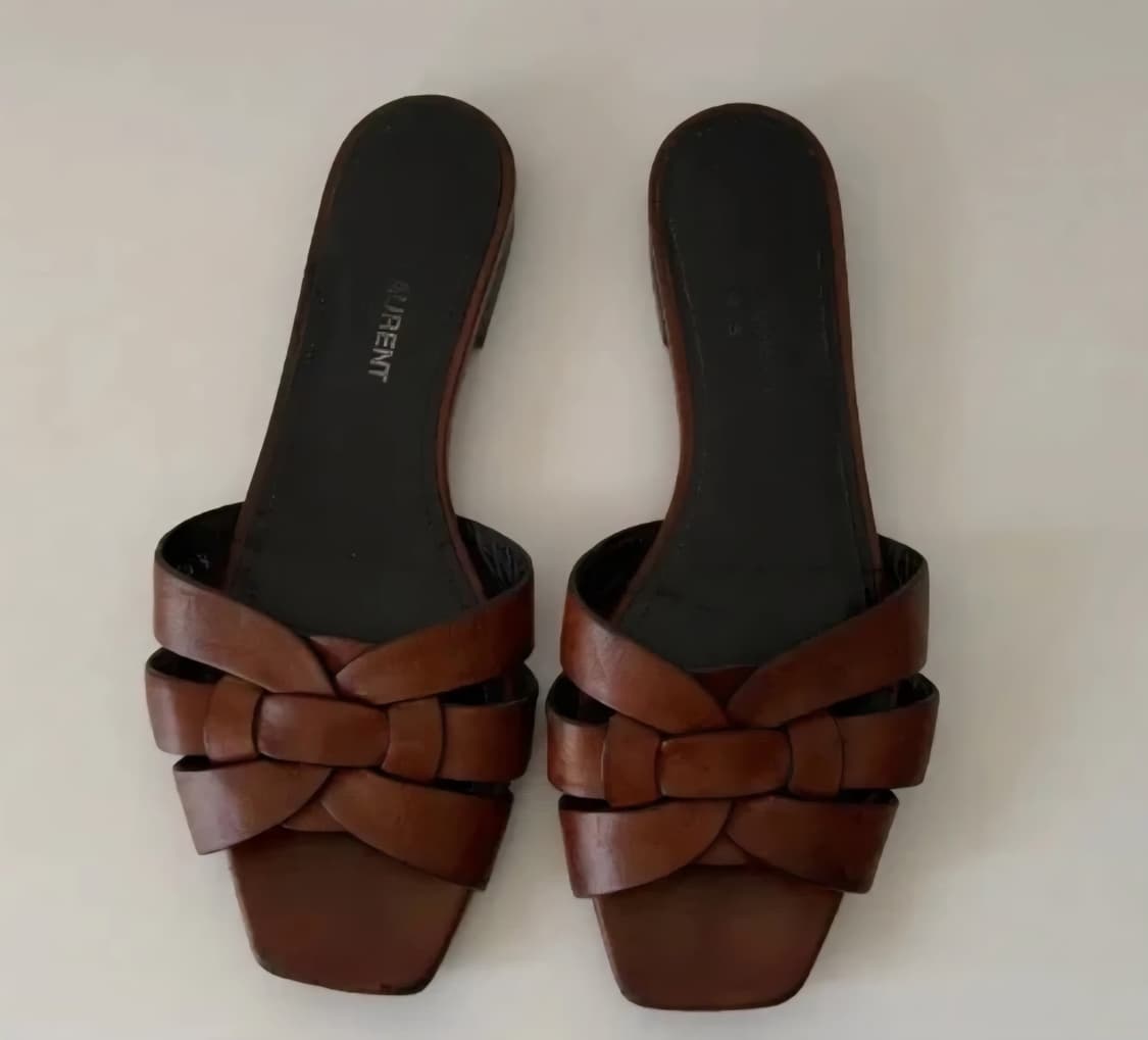 (정품 )생로랑 가죽 샌들 슬리퍼 뮬 225mm  상품이미지6