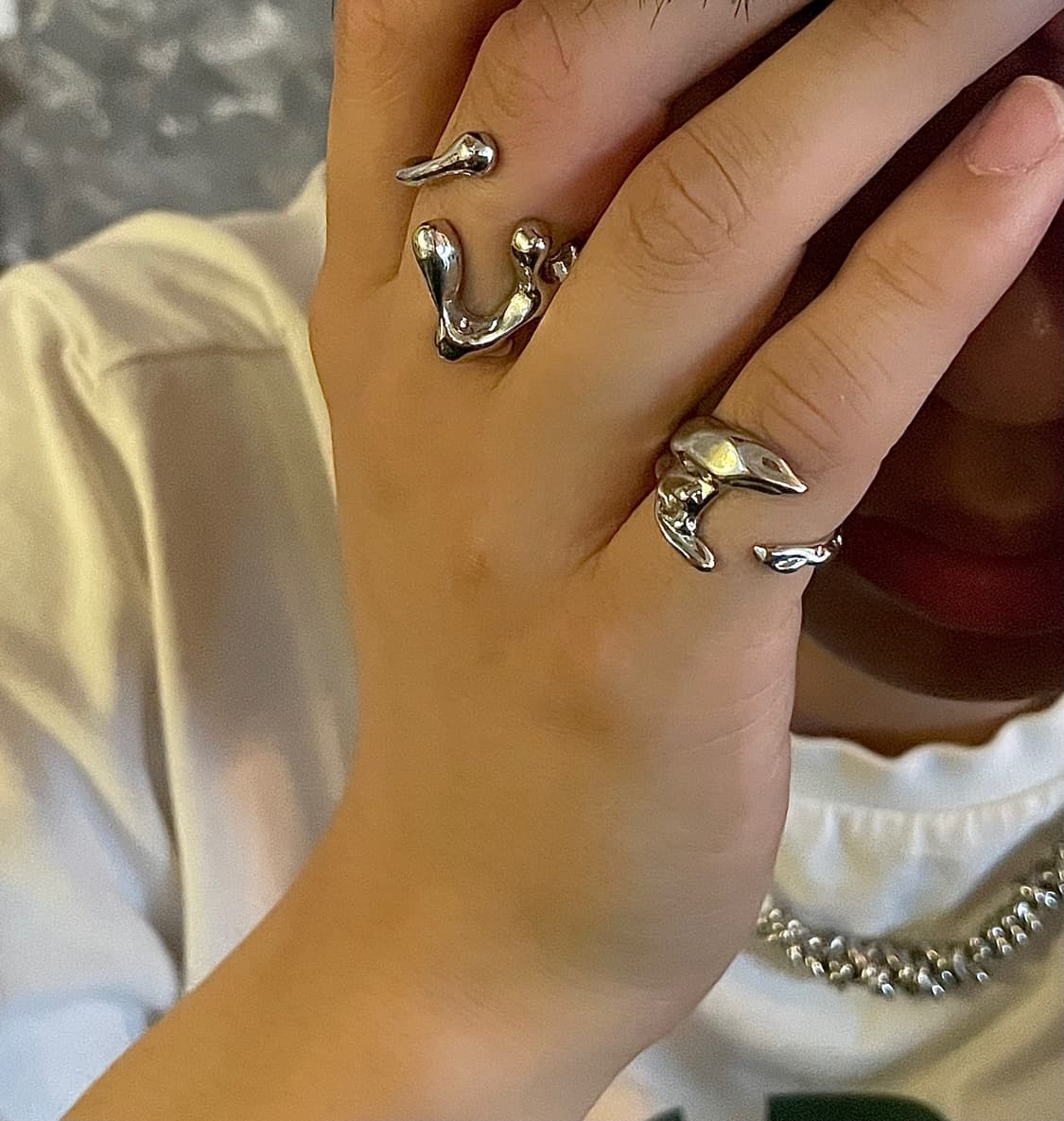 pcr053 Frog foot bold ring 상품이미지9