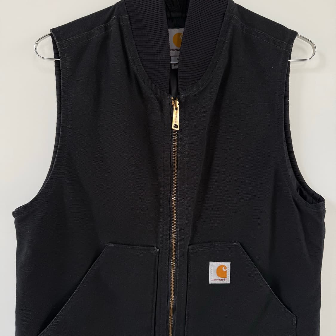칼하트 Carhartt 오리지널 퀄트 라인드 덕 베스트 블랙 조끼 집업 상품이미지1