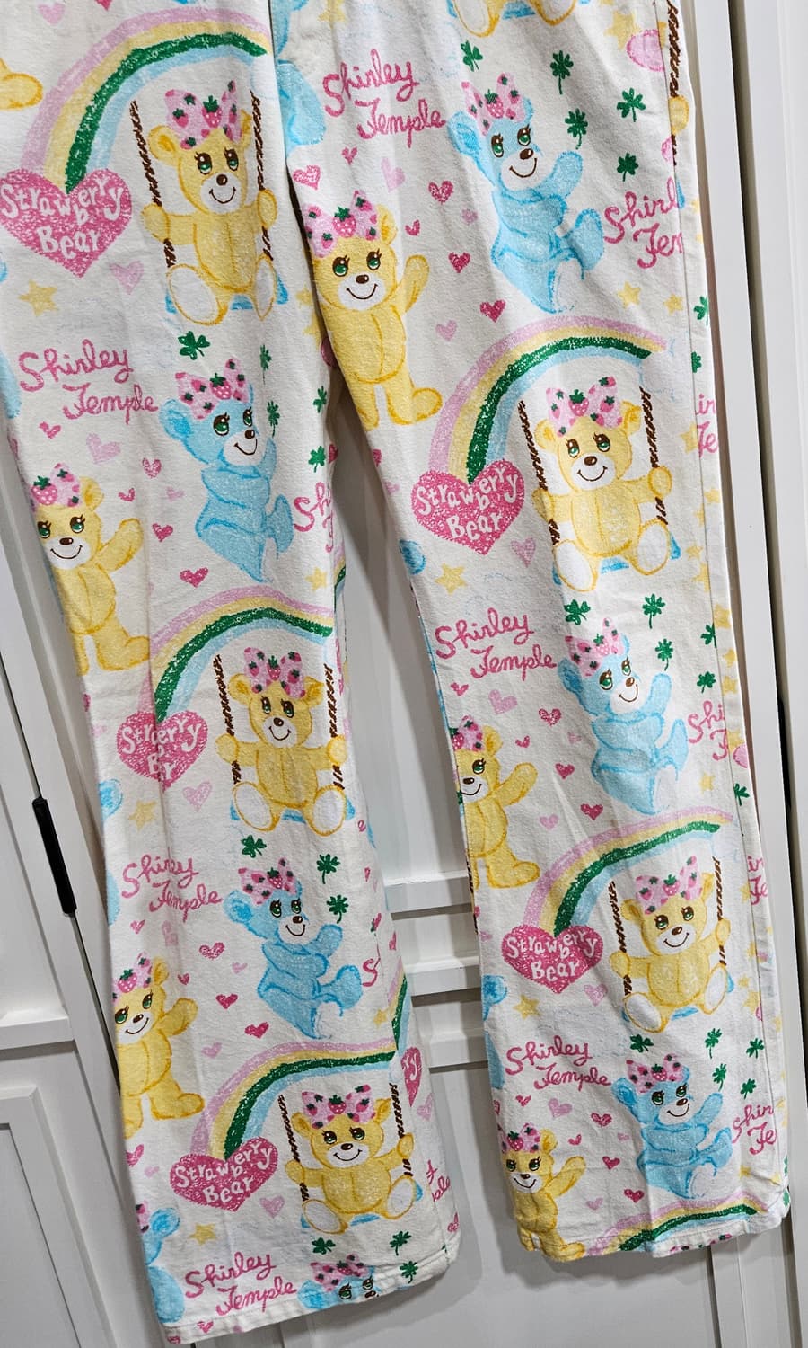 곰돌이 패턴 바지 상품이미지4