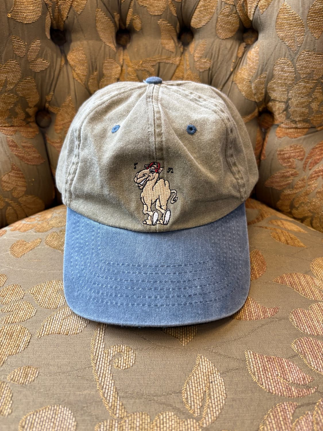 90s 카멜 패러디 빈티지 투톤 캡 상품이미지1