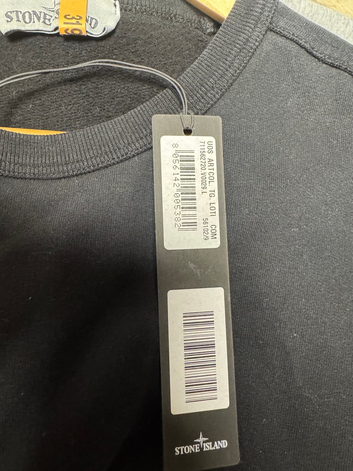 스톤아일랜드 맨투맨 블랙 L 상품이미지2