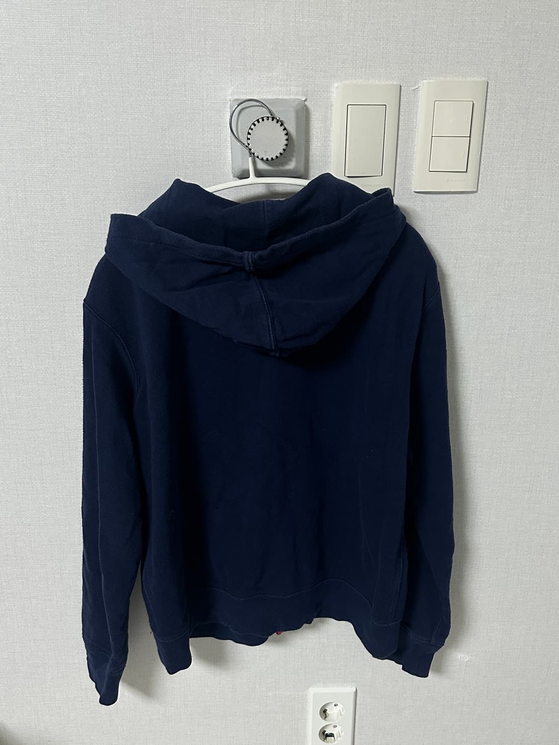 🖤빅포니 성조기 후드집업 네이비 세미딱붙핏🥹 상품이미지6