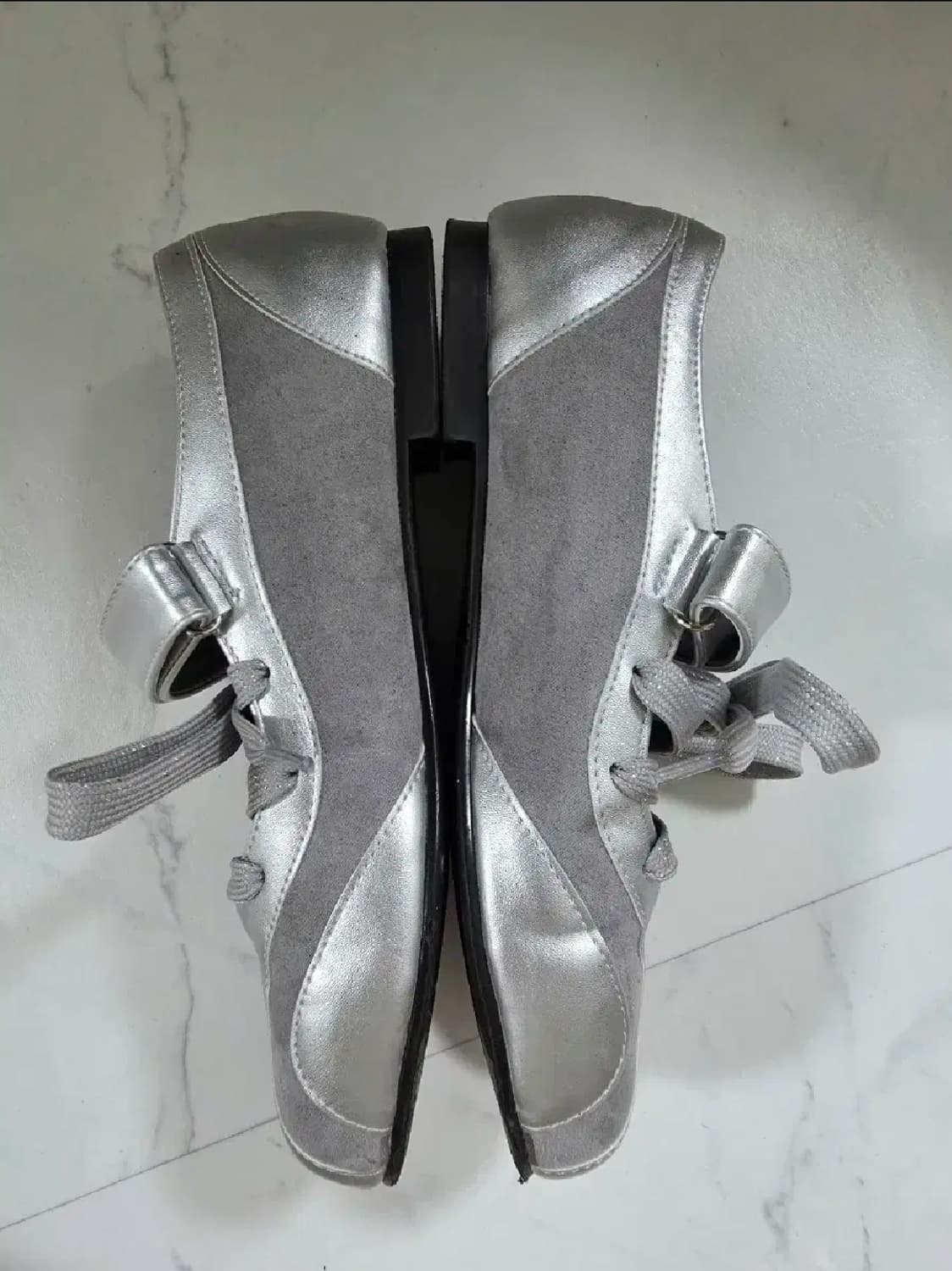 포른른 스트랩 메리제인 슈즈-실버(230) 상품이미지3