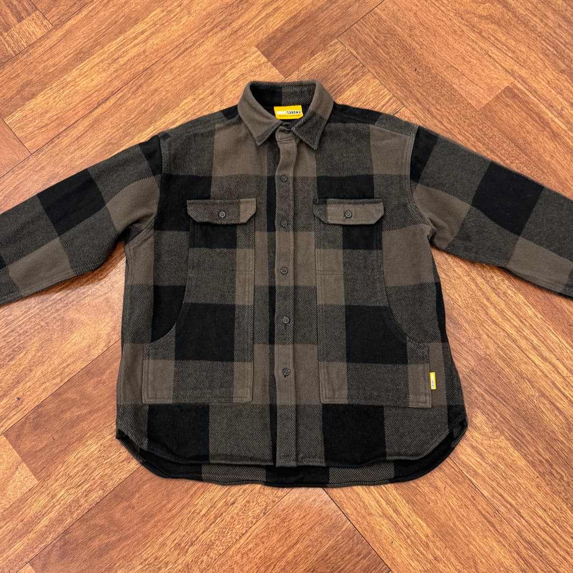 M 그립스와니 플란넬 필드 체크 남방 셔츠  상품이미지3