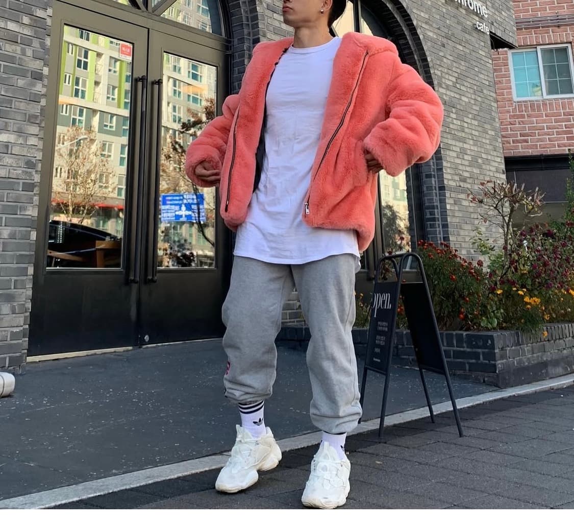 자체제작 코랄핑크 고퀄리티 퍼후드 (100-105) 상품이미지3